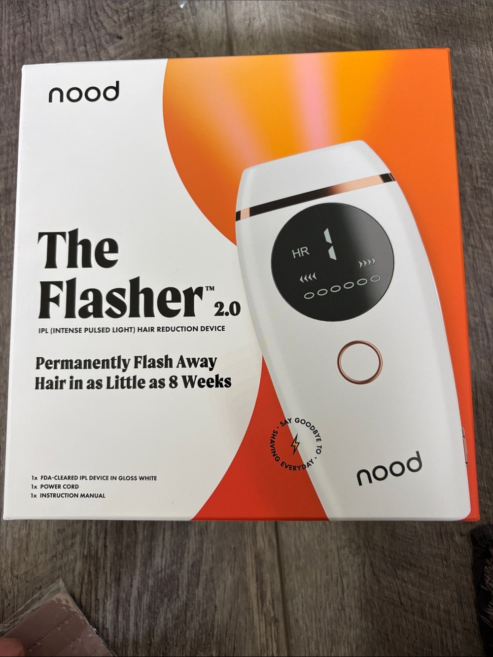 nood The Flasher 2.0 IPL Hair Removal Device - White